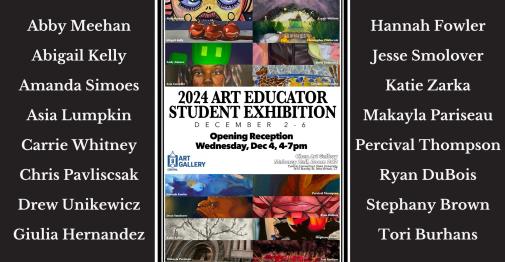 2024 Art Educator’s Exhibition Flyer