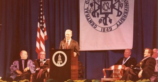 Jimmy Carter in Welte Hall