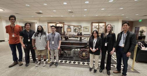 Central’s Computational Collective, made up of Lucas Muse, Vincent Randolph, Nikhil Patel, Erick Cardenas, and the Visionary Vortex, with members Kate Luci, Mendjola Koprencka, and Vincent Quijano.