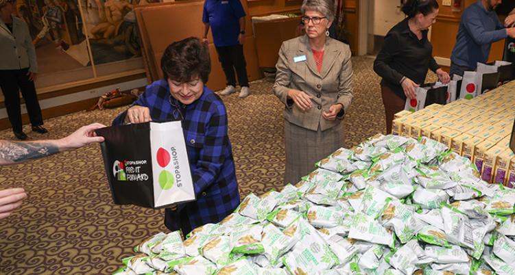 Amily Colon speaking at press conference