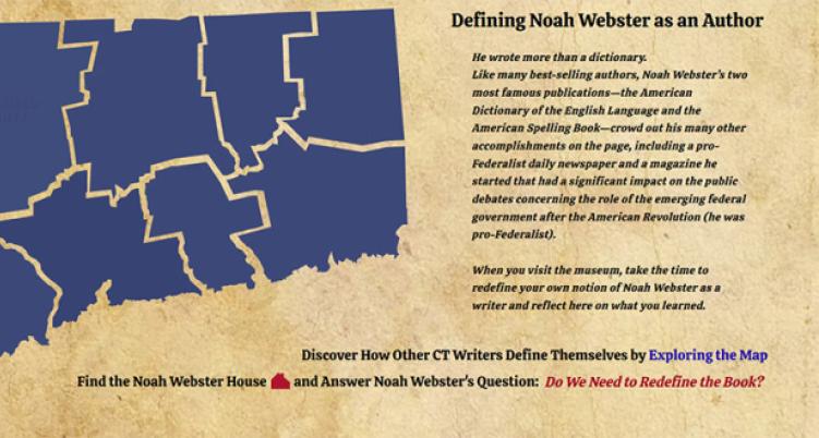 Defining Noah Webster Student Project Banner