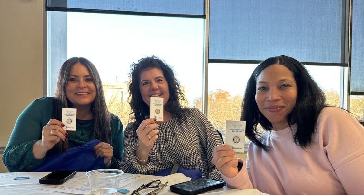 Three members at Professional Program for Education